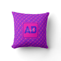 Modern Geometric Custom Pillow For Bridesmaid