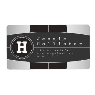 Modern Geometric Design Return Address