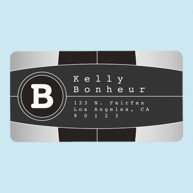 Modern Geometric Design Return Address Label (Creator Uploaded)