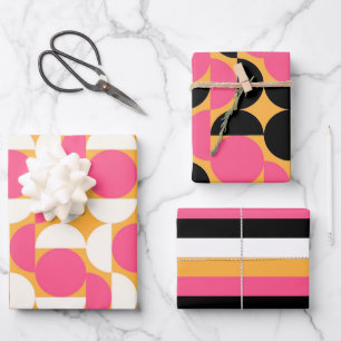 Modern Geometric Design Wrapping Paper Sheet
