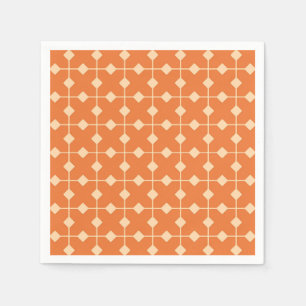 Modern Geometric, Diamonds - Mandarin orange Napkin
