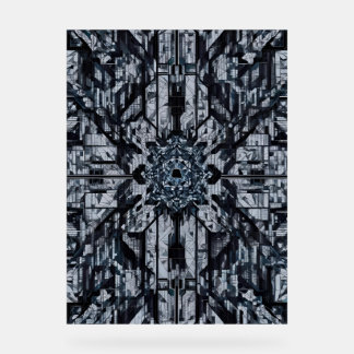 Modern Geometric: Digital Citadel H-16 Acrylic Sign