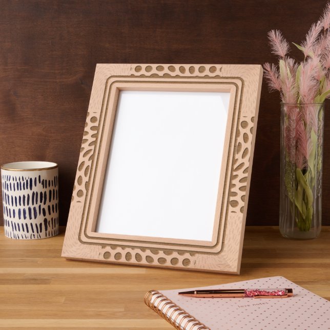 modern geometric etched frames (Left)