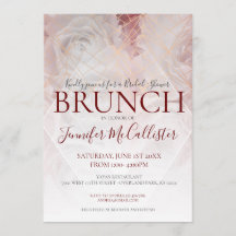 Modern Geometric Floral Chic Bridal Shower Brunch