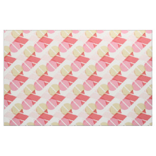 Modern Geometric Glass Pink XOXO Valentine Fabric