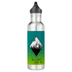 Modern geometric & gradient nature landscape 710 ml water bottle