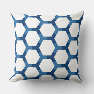 Modern Geometric Hexagon Pattern Cushion
