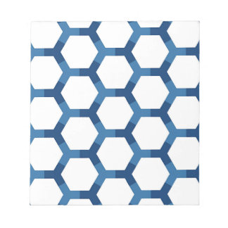 Modern Geometric Hexagon Pattern Notepad