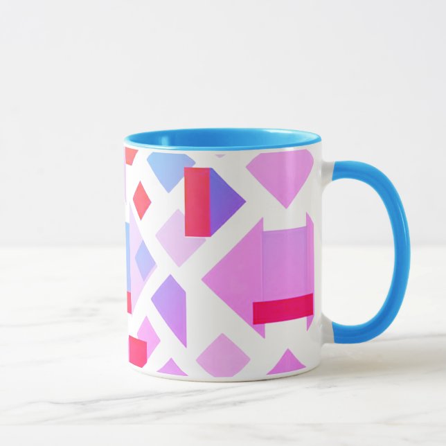 Modern geometric image with colorful shapes. mug (Right)