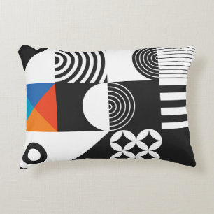 Modern geometric in scandinavian style decorative cushion