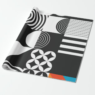 Modern geometric in scandinavian style wrapping paper