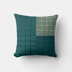 Modern Geometric Kaleidoscope Pattern in Earthy To Cushion