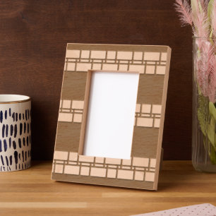 Modern Geometric Laser Picture Etched Frames