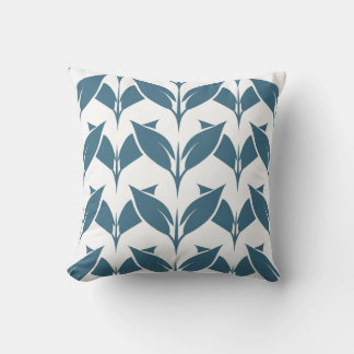 Modern Geometric Leaf Contemporary HomeDec Cushion