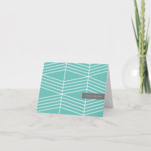 Modern Geometric Lines Note Card