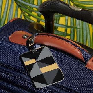 Modern Geometric Luggage Tag