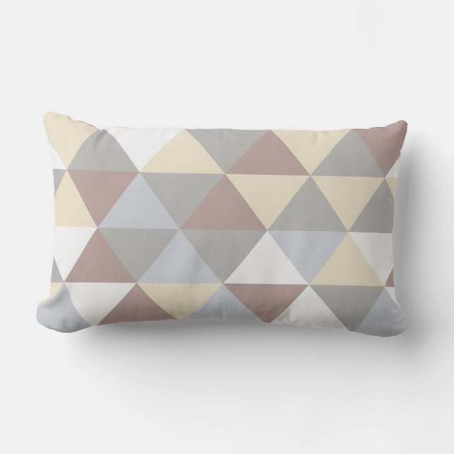 Modern Geometric lumbar pillow (Front)