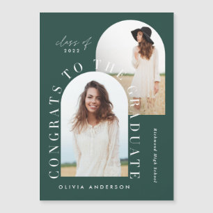 Modern geometric multi photo arch graduation