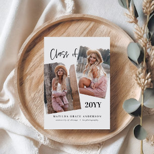 Modern geometric multi photo graduation party