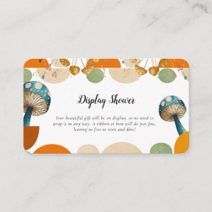 Modern Geometric Mushroom Display Shower Enclosure Card