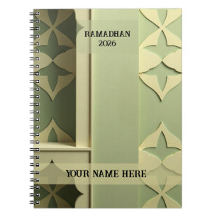 Modern Geometric Muslim Notebook