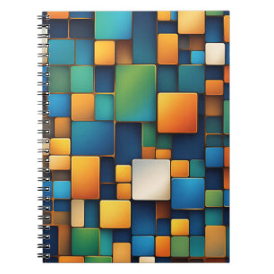 Modern Geometric Notebook – Bold and Colourful