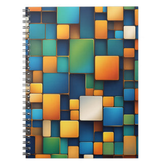 Modern Geometric Notebook – Bold and Colourful 
