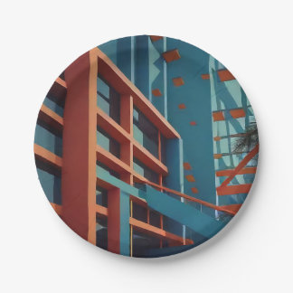 Modern Geometric Paper Plates