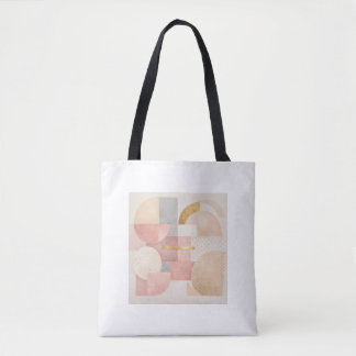 Modern Geometric Pastel Tote Bag