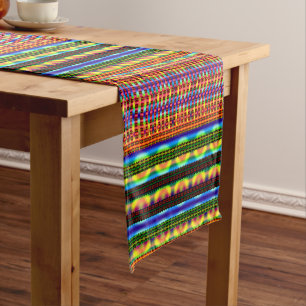 Modern Geometric Pastel Vintage Short Table Runner