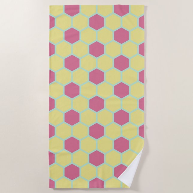 Modern Geometric Pattern #29 Beach Towel (Front)