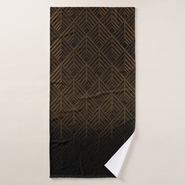 Modern geometric pattern bath towel (Bath Towel)