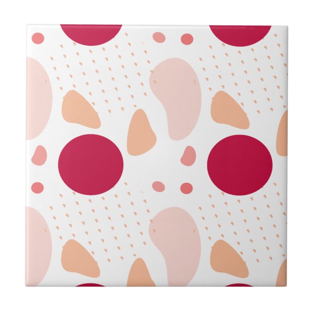 Modern Geometric Pattern Ceramic Tile (Front)