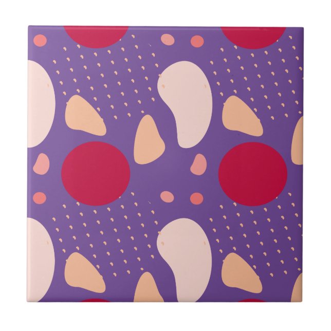 Modern Geometric Pattern Ceramic Tile (Front)