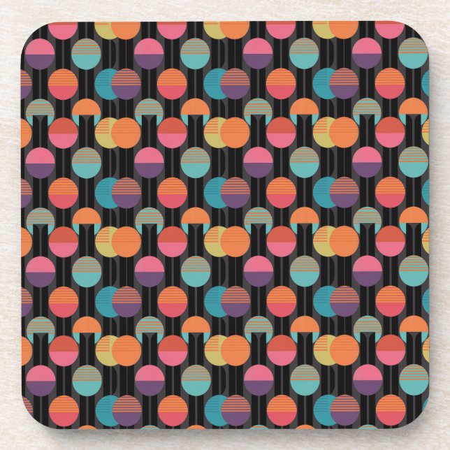 Modern Geometric Pattern Coaster (Front)