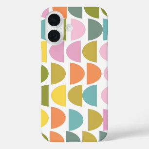 Modern Geometric Pattern in Cute Spring Colours iPhone 16 Case