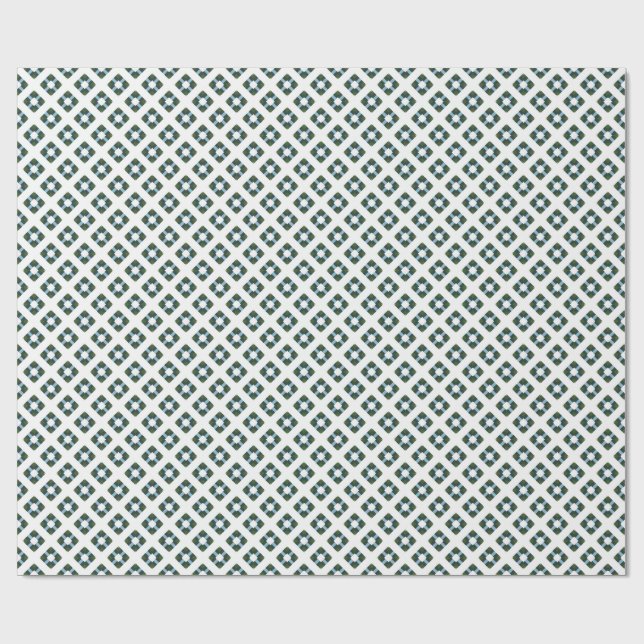 Modern Geometric Pattern in Nature-Inspired Colour Wrapping Paper (Flat)