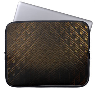 Modern geometric pattern laptop sleeve