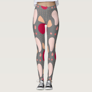 Modern geometric pattern leggings
