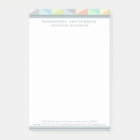 Modern Geometric Pattern Post-it® Notes 4 x 6