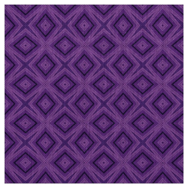 Modern geometric pattern purple and blue fabric (Swatch)