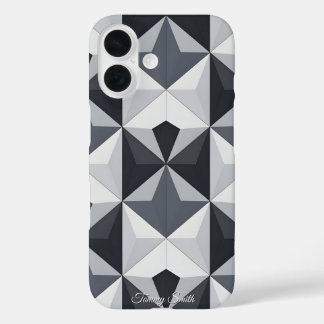 Modern Geometric Pattern - Sleek & Stylish iPhone 16 Case
