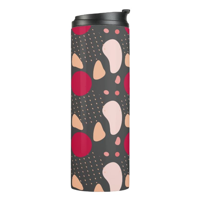 Modern Geometric Pattern Thermal Tumbler (Rotated Left)