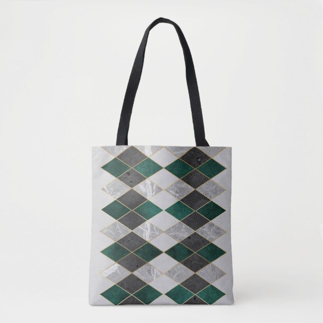 Modern Geometric Pattern Tote Bag (Front)