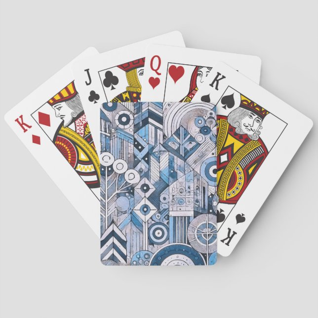 Modern Geometric Playing Cards (Back)