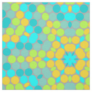 Modern Geometric Pop Dot Pattern Fabric