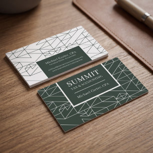 Modern Geometric Professional Design Business Card