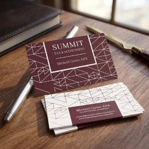 Modern Geometric Professional Design Business Card