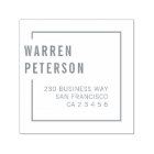 Modern Geometric Professional Name Return Address