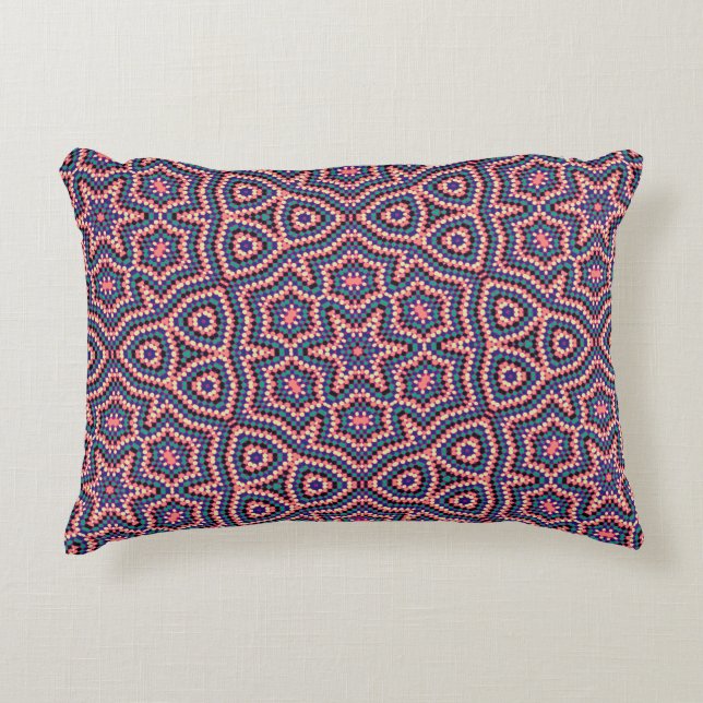 Modern Geometric Retro Dot Pattern #3 Decorative Cushion (Front)